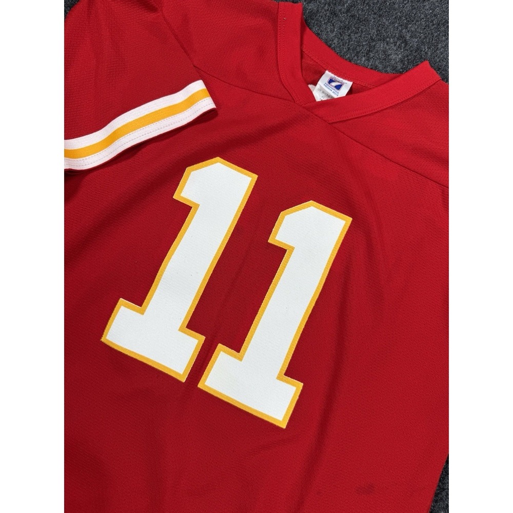 VTG Kansas City Chiefs Elvis Grbac #11 Logo 7 Jersey Youth XL Red NFL
